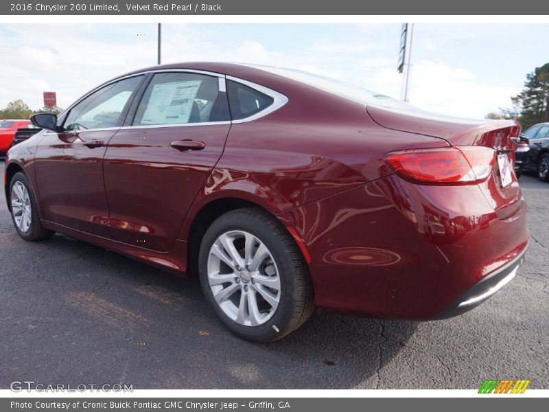 Velvet Red Pearl / Black 2016 Chrysler 200 Limited