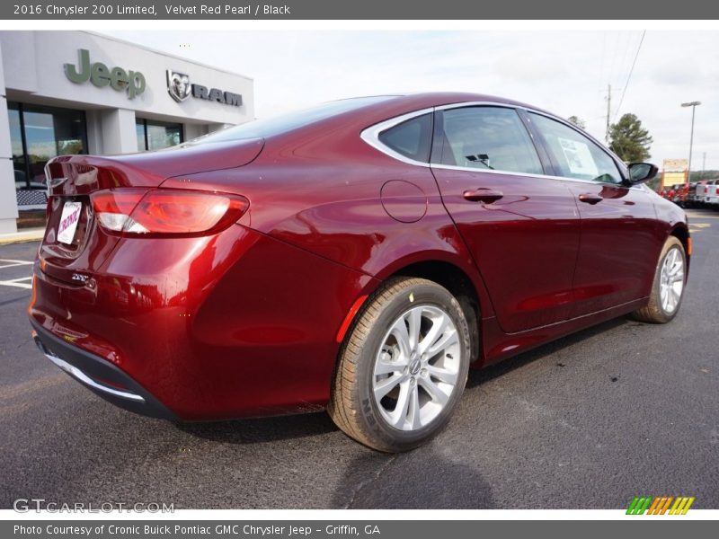 Velvet Red Pearl / Black 2016 Chrysler 200 Limited