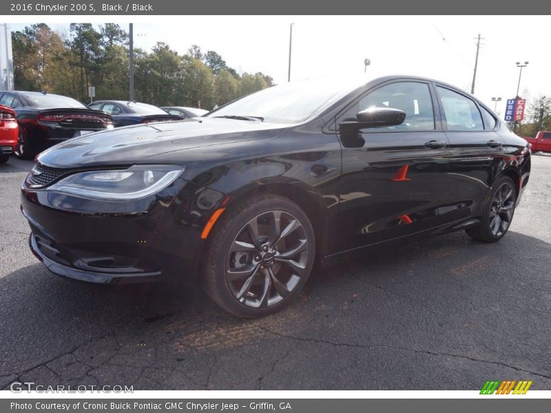 Black / Black 2016 Chrysler 200 S