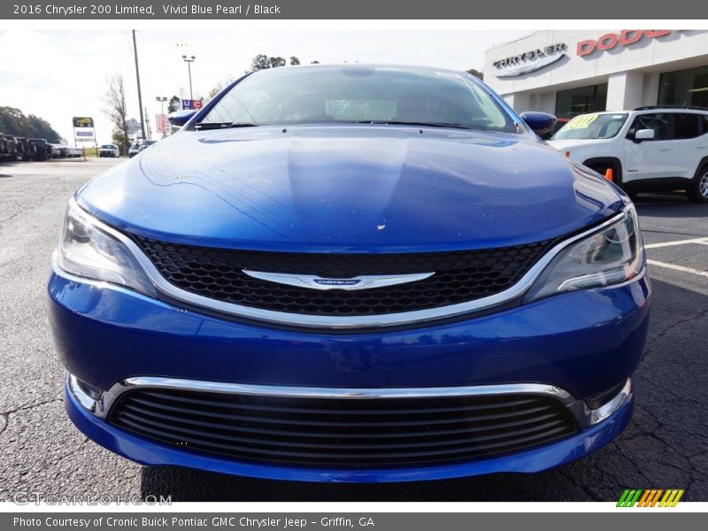 Vivid Blue Pearl / Black 2016 Chrysler 200 Limited