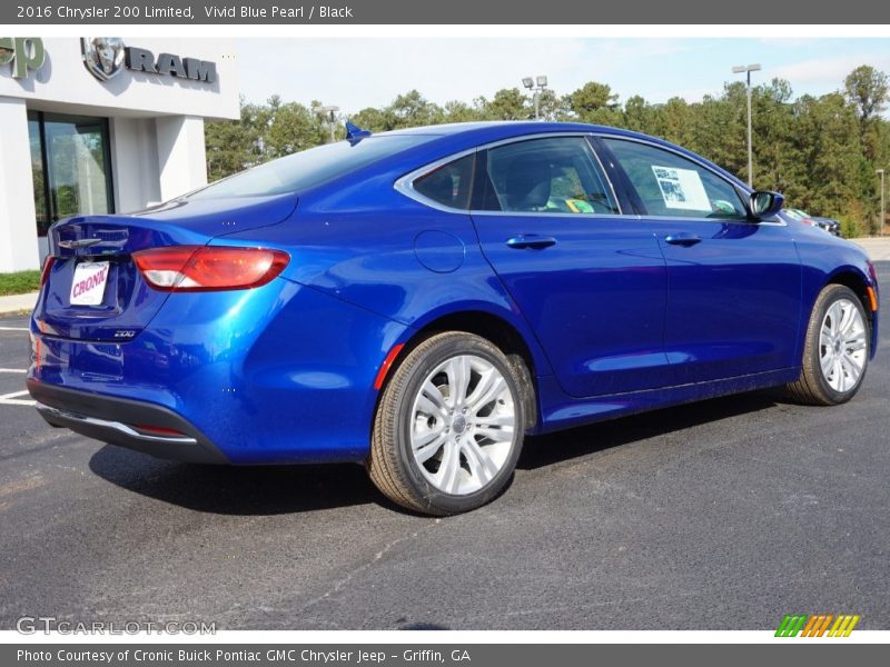 Vivid Blue Pearl / Black 2016 Chrysler 200 Limited