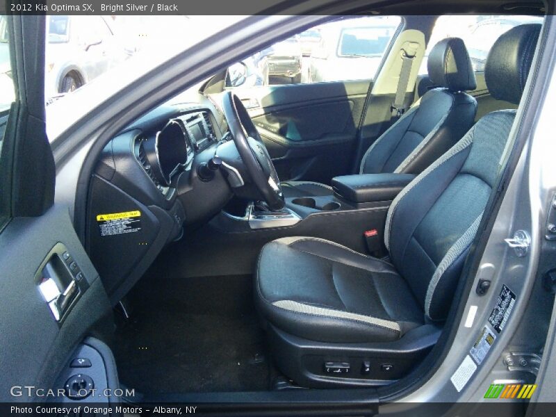 Bright Silver / Black 2012 Kia Optima SX