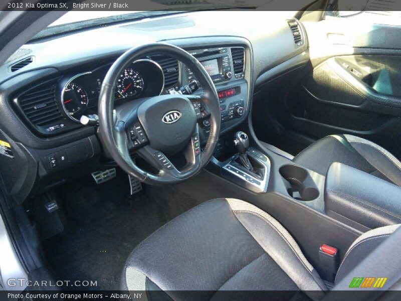Bright Silver / Black 2012 Kia Optima SX