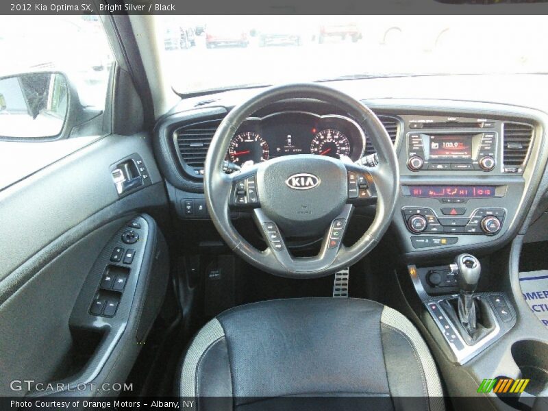Bright Silver / Black 2012 Kia Optima SX