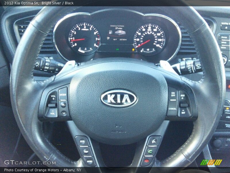 Bright Silver / Black 2012 Kia Optima SX