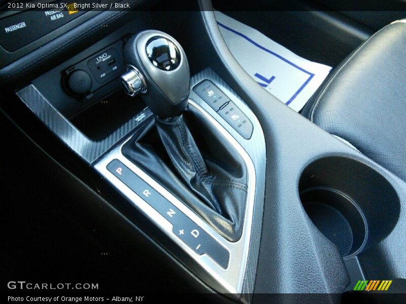 Bright Silver / Black 2012 Kia Optima SX