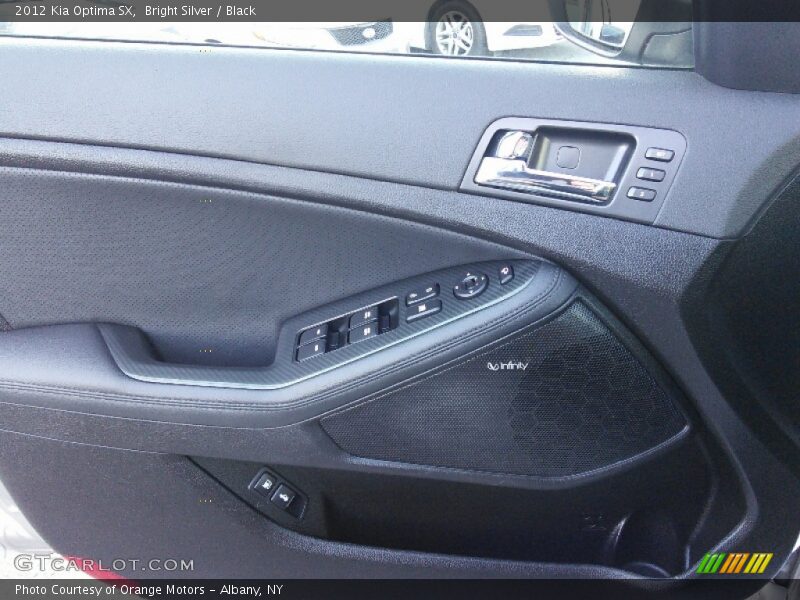 Bright Silver / Black 2012 Kia Optima SX