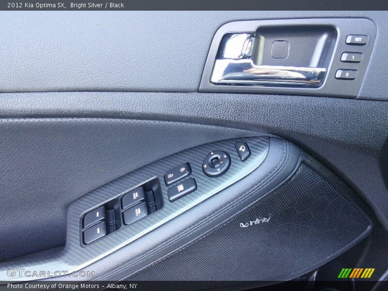 Bright Silver / Black 2012 Kia Optima SX