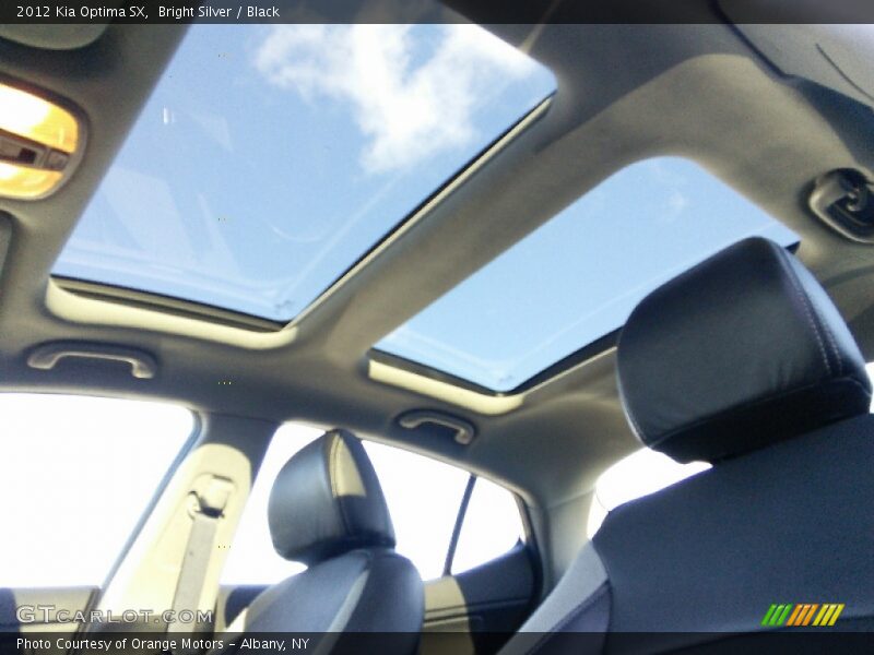 Bright Silver / Black 2012 Kia Optima SX