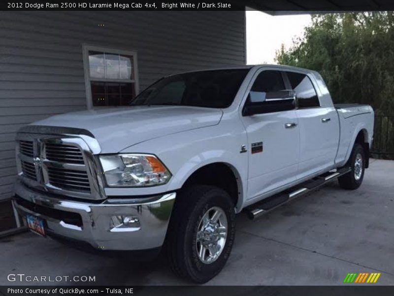 Bright White / Dark Slate 2012 Dodge Ram 2500 HD Laramie Mega Cab 4x4