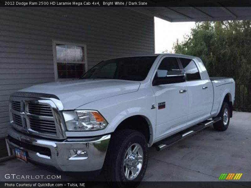 Bright White / Dark Slate 2012 Dodge Ram 2500 HD Laramie Mega Cab 4x4