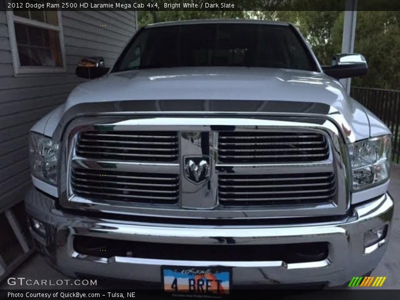 Bright White / Dark Slate 2012 Dodge Ram 2500 HD Laramie Mega Cab 4x4