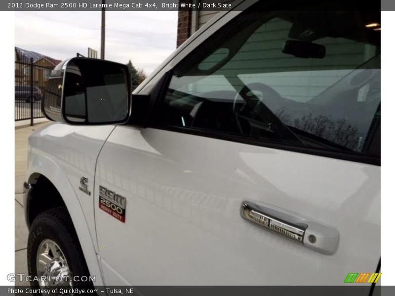 Bright White / Dark Slate 2012 Dodge Ram 2500 HD Laramie Mega Cab 4x4