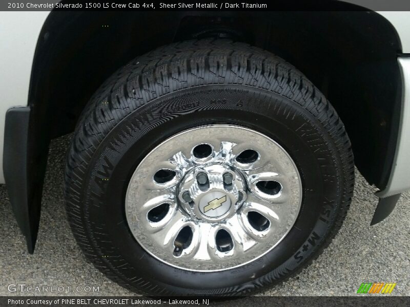 Sheer Silver Metallic / Dark Titanium 2010 Chevrolet Silverado 1500 LS Crew Cab 4x4