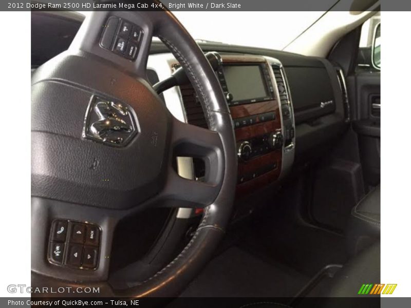 Bright White / Dark Slate 2012 Dodge Ram 2500 HD Laramie Mega Cab 4x4