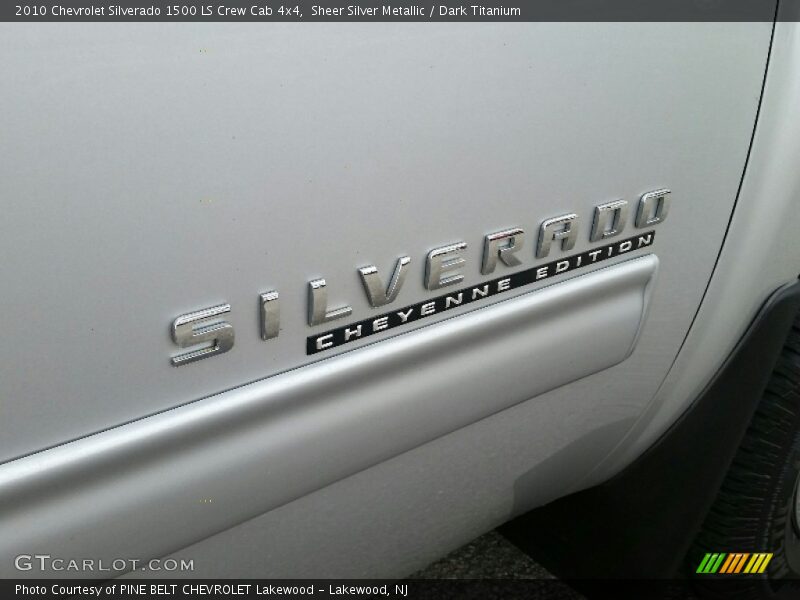 Sheer Silver Metallic / Dark Titanium 2010 Chevrolet Silverado 1500 LS Crew Cab 4x4
