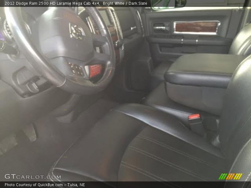 Bright White / Dark Slate 2012 Dodge Ram 2500 HD Laramie Mega Cab 4x4