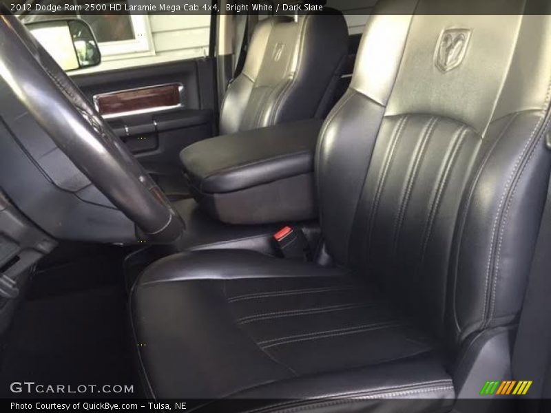 Bright White / Dark Slate 2012 Dodge Ram 2500 HD Laramie Mega Cab 4x4