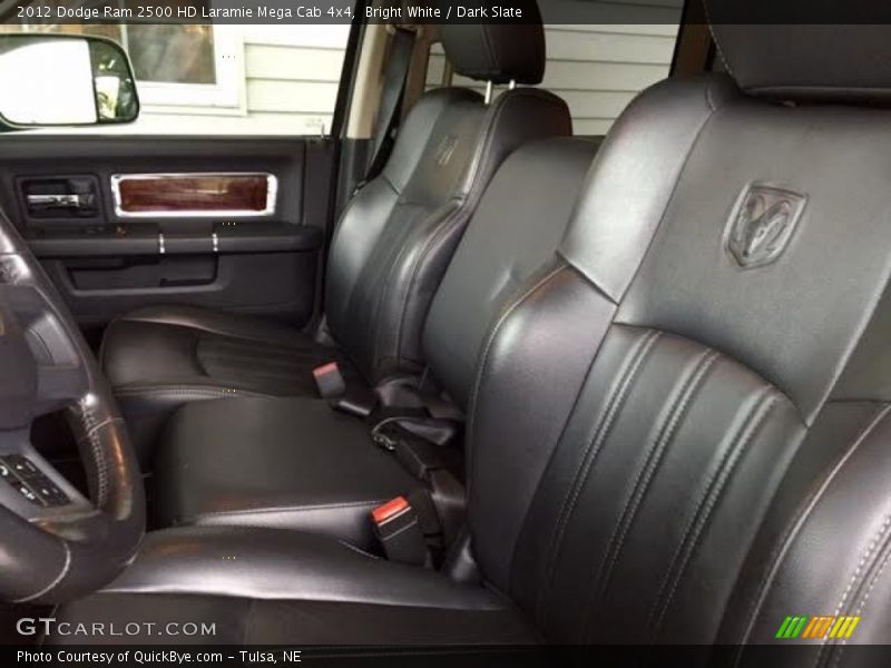 Bright White / Dark Slate 2012 Dodge Ram 2500 HD Laramie Mega Cab 4x4