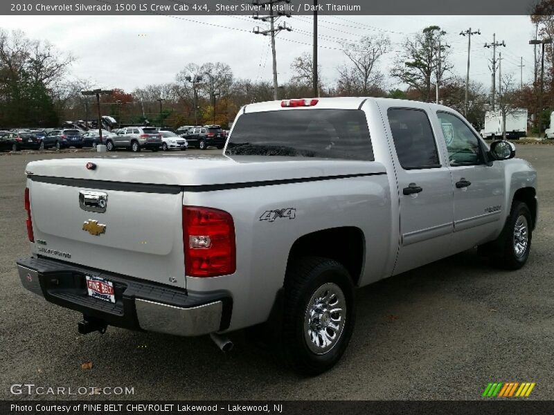Sheer Silver Metallic / Dark Titanium 2010 Chevrolet Silverado 1500 LS Crew Cab 4x4