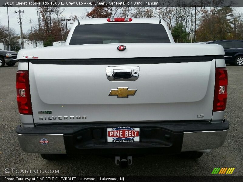 Sheer Silver Metallic / Dark Titanium 2010 Chevrolet Silverado 1500 LS Crew Cab 4x4
