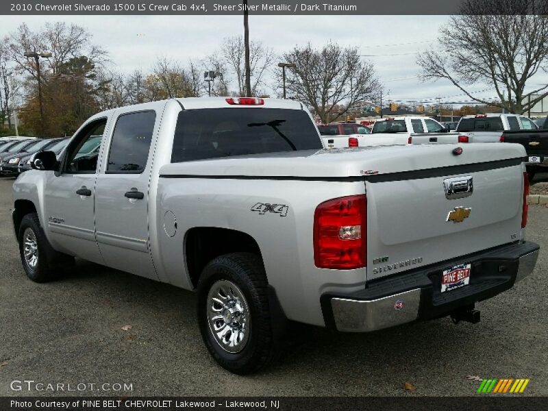Sheer Silver Metallic / Dark Titanium 2010 Chevrolet Silverado 1500 LS Crew Cab 4x4