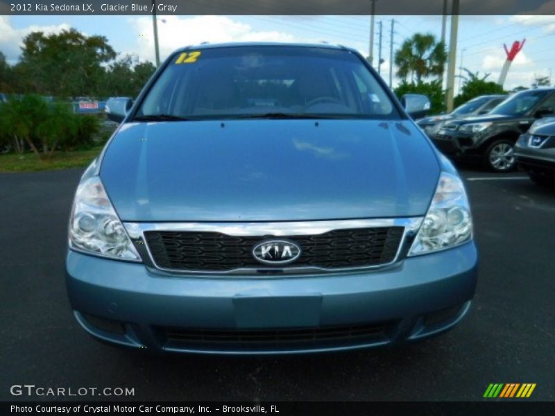 Glacier Blue / Gray 2012 Kia Sedona LX