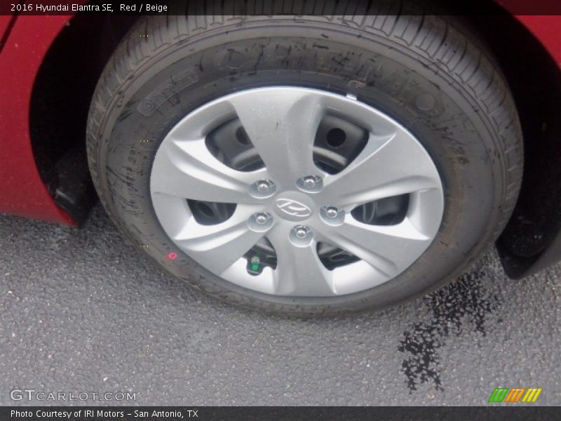 Red / Beige 2016 Hyundai Elantra SE