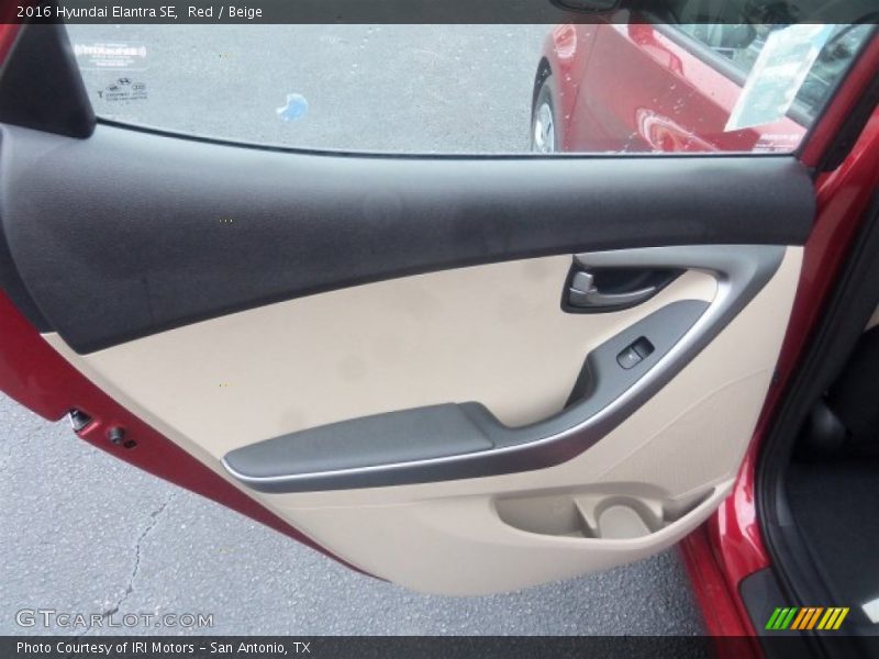 Red / Beige 2016 Hyundai Elantra SE