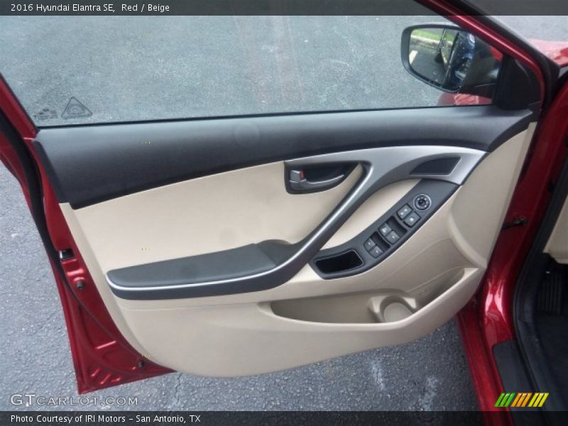 Red / Beige 2016 Hyundai Elantra SE
