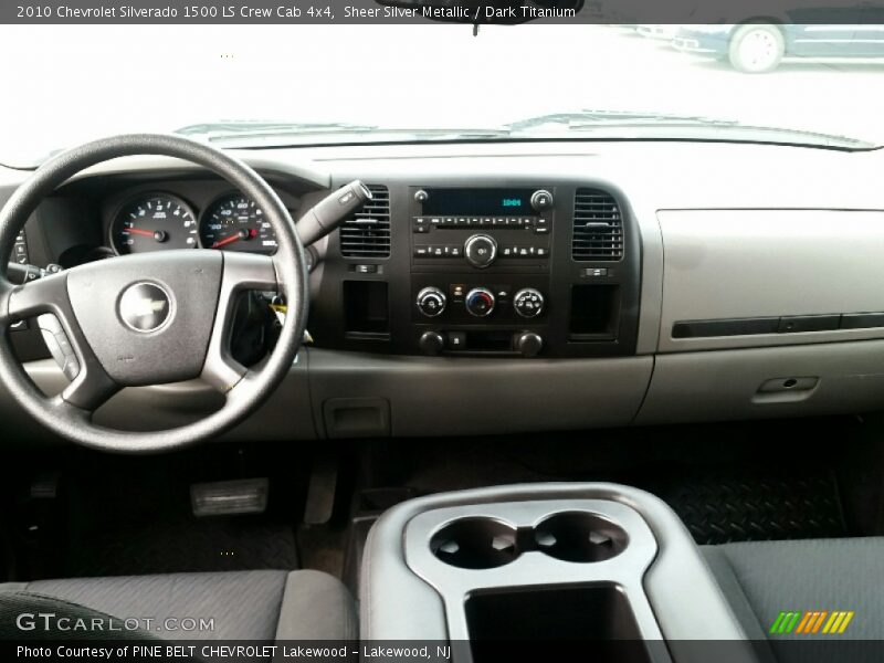 Sheer Silver Metallic / Dark Titanium 2010 Chevrolet Silverado 1500 LS Crew Cab 4x4