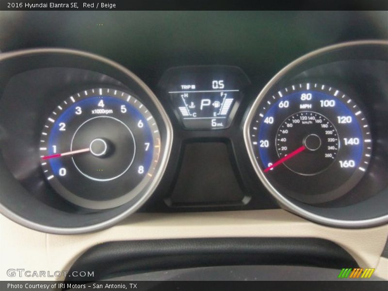 Red / Beige 2016 Hyundai Elantra SE