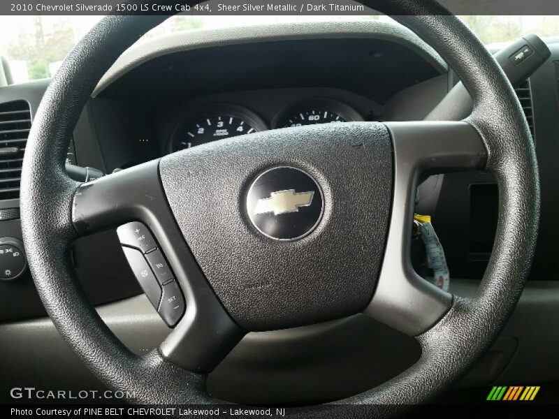 Sheer Silver Metallic / Dark Titanium 2010 Chevrolet Silverado 1500 LS Crew Cab 4x4