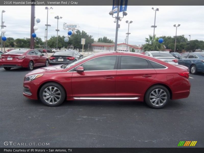 Venetian Red / Gray 2016 Hyundai Sonata Sport