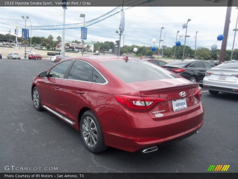 Venetian Red / Gray 2016 Hyundai Sonata Sport