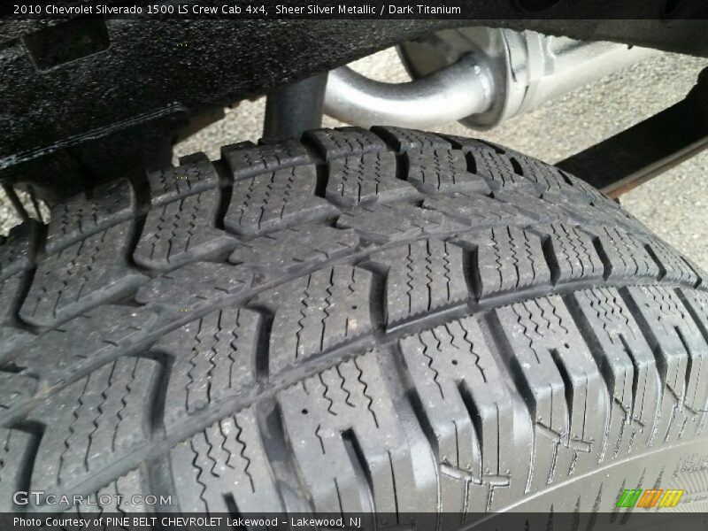 Sheer Silver Metallic / Dark Titanium 2010 Chevrolet Silverado 1500 LS Crew Cab 4x4