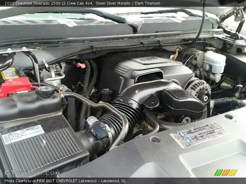 Sheer Silver Metallic / Dark Titanium 2010 Chevrolet Silverado 1500 LS Crew Cab 4x4