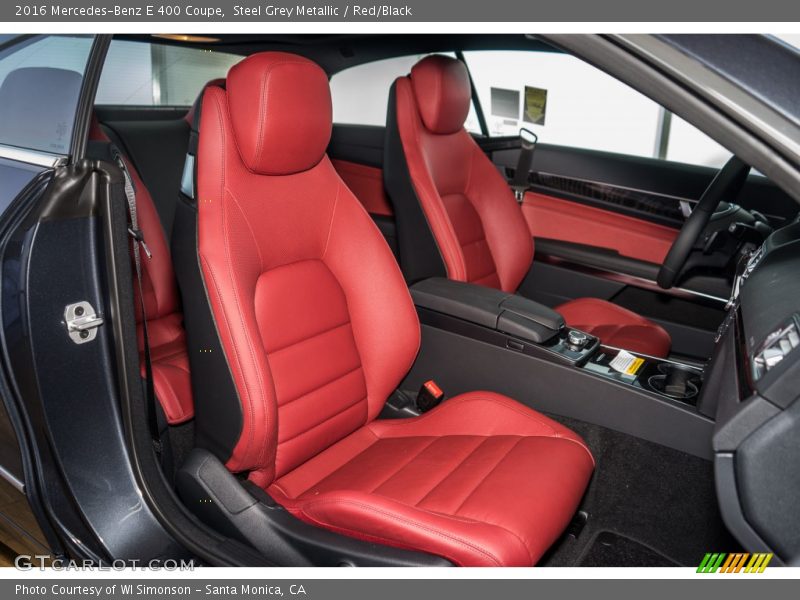  2016 E 400 Coupe Red/Black Interior