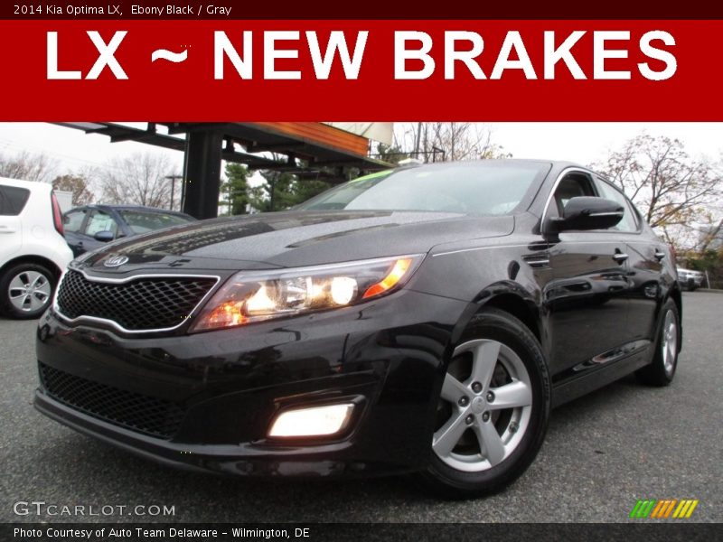 Ebony Black / Gray 2014 Kia Optima LX