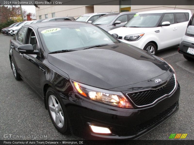 Ebony Black / Gray 2014 Kia Optima LX