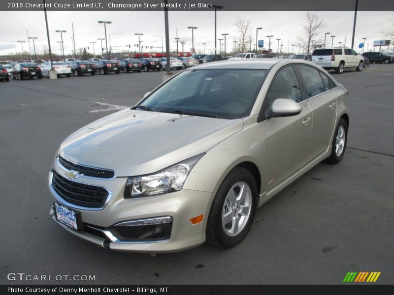 Champagne Silver Metallic / Jet Black 2016 Chevrolet Cruze Limited LT