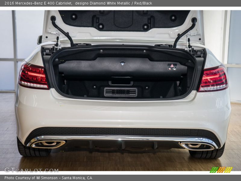 designo Diamond White Metallic / Red/Black 2016 Mercedes-Benz E 400 Cabriolet
