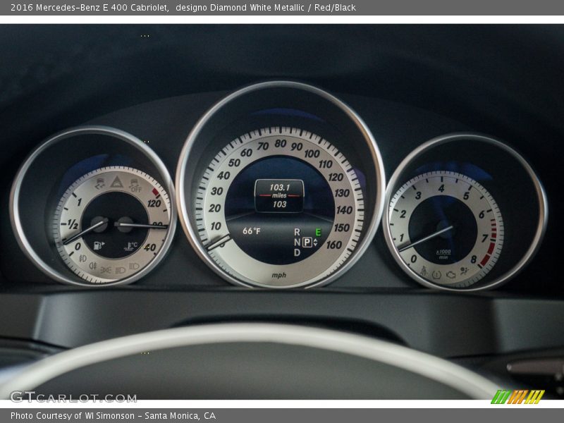  2016 E 400 Cabriolet 400 Cabriolet Gauges