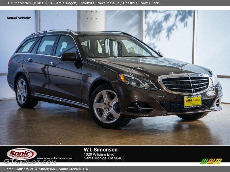 Dolomite Brown Metallic / Chestnut Brown/Black 2016 Mercedes-Benz E 350 4Matic Wagon