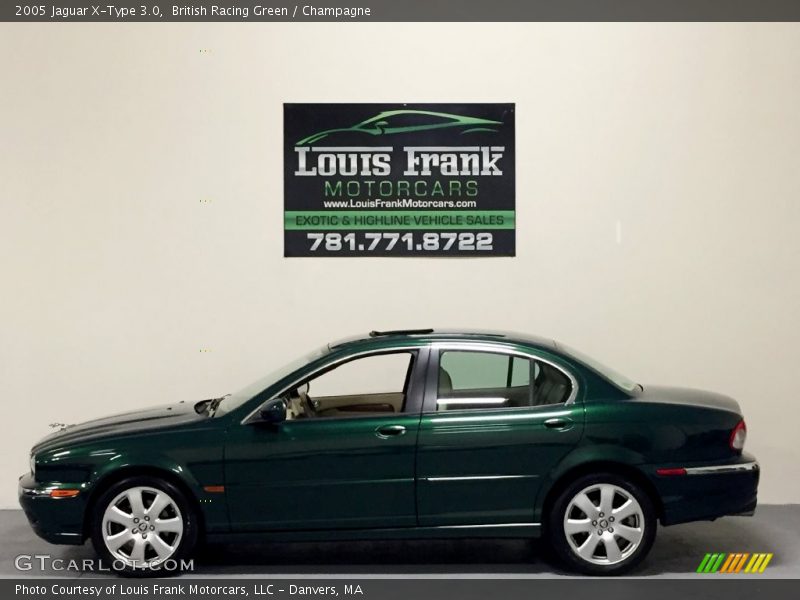 British Racing Green / Champagne 2005 Jaguar X-Type 3.0