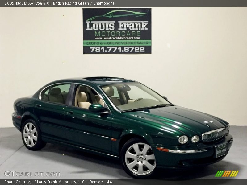 British Racing Green / Champagne 2005 Jaguar X-Type 3.0