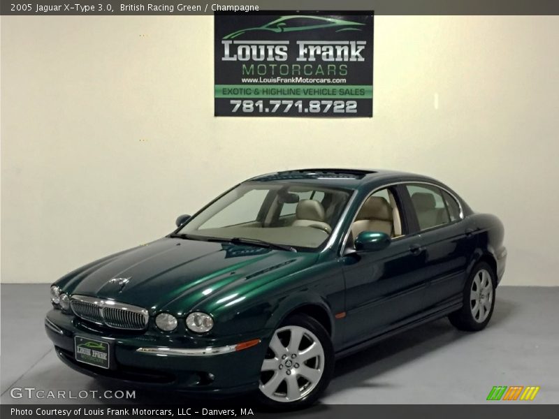 British Racing Green / Champagne 2005 Jaguar X-Type 3.0