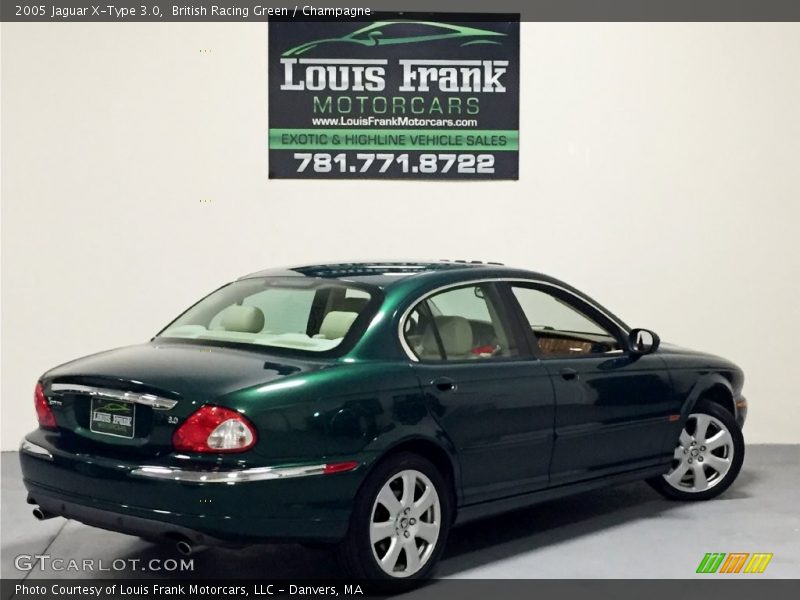 British Racing Green / Champagne 2005 Jaguar X-Type 3.0