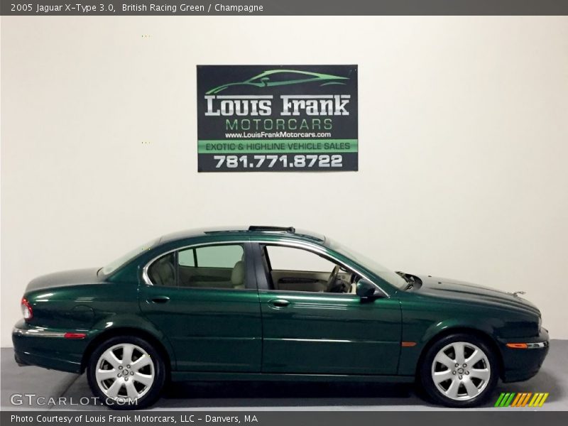 British Racing Green / Champagne 2005 Jaguar X-Type 3.0
