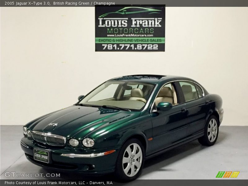 British Racing Green / Champagne 2005 Jaguar X-Type 3.0